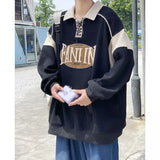 Advbridge Male Clothes Sweatshirts T Polo Shirts for Men Baggy Tops Graphic Embroidery Waffle Funny Social Fashion Trends Full Sleeve