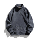 Advbridge Outdoor Travel Embroidery Warm Hoodie Autumn and Winter Fleece Hip Hop Streetwear Warm Fleece Sweatshirts Casual Hoodie for Male