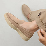 ADVBRIDGE  -  High Quality Men's Loafers Soft Suede Slip-on Shoes Man Flats Lightweight Comfortable Driving Shoes For Man Summer Casual Shoes