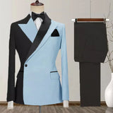 Advbridge One Button Men's Suits New Design Costume Homme Peak Lapel 2 Piece Jacket Pants Full Sets Luxury Costume Homme Custom Blazer