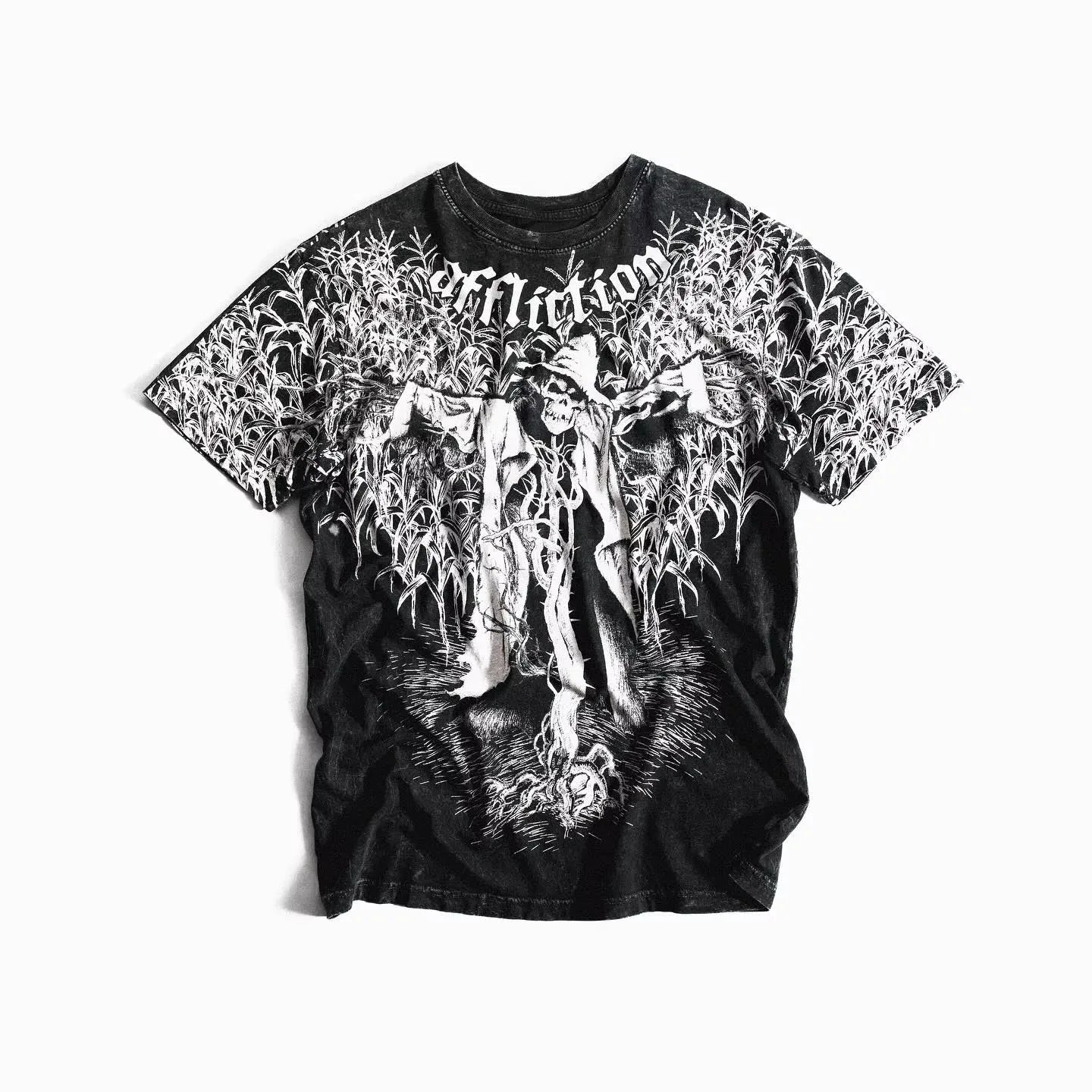 Advbridge Y2K Fashion New Street Round Neck Long Sleeve T-shirt Harajuku Goth Super Graphic Printing Vintage Joker Couple Short Sleeve Top