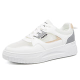 ADVBRIDGE  -  Little white shoes women 2025 breathable mesh surface women's shoes casual sports shoes with thick soled student board shoes