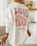 Advbridge Harajuku long sleeves essential autumn lemon graphic t shirts oversized streetwear goth sweatshirt y2k top grunge women clothes