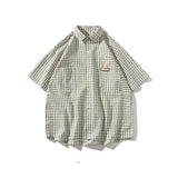 ADVBRIDGE  -  Small Fresh Hong Kong Style Sub-shirt Short-sleeved Shirt Men