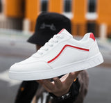 ADVBRIDGE  -  High Quality Men's Leather Casual Sneakers Man Classic Versatile White Shoes Comfortable Outdoor Walking Shoe Male Shoes