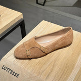 ADVBRIDGE  -  Genuine Leather Retro Flat Shoes for Women 2025 Soft Soled One Foot Kick Loafers Autumn and Summer New Mary Jane Single Shoes