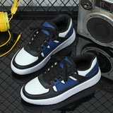 ADVBRIDGE  -  25 New Women's Shoes Large Size Fashion Men's Thick Sole Board Shoes Soft Sole Comfortable Sports Single Shoes Lace Up Outdoor