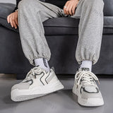 ADVBRIDGE  -  Autumn Men Platform Sneakers Breathable Mesh Comfortable Lace Up Casual Shoes Outdoor Non Slip Height Increase Vulcanized Shoes