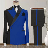 Advbridge One Button Men's Suits New Design Costume Homme Peak Lapel 2 Piece Jacket Pants Full Sets Luxury Costume Homme Custom Blazer