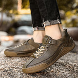 ADVBRIDGE  -  Designer Shoes Men Fashion Spring Autumn Large Men's Casual Shoes Leather Shoe Fashionable Handmade Man Shoes Sneakers Men