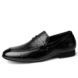 ADVBRIDGE  -  Casual Leather Shoes for Men Autumn Breathable Men's Shoe New One Foot Soft Top Soft Sole Casual Bean Leather Shoe Mens Zapatos