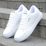 ADVBRIDGE  -  Men's White Sneakers Spring Autumn Fashion Sports Casual Shoes All-Match Flat Bottom Board Shoes for Students And Adults