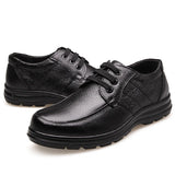 Advbridge New High Quality Genuine Leather Shoes Men Flats Fashion Men's Casual Shoes Brand Man Soft Comfortable Lace up Black ZH740