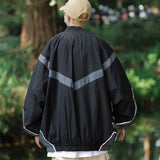 Advbridge Autumn Jackets Men Vintage Contrast Color Patchwork Chic Long Sleeve All-match Japanese Style Harajuku Outdoor Couple Overcoats