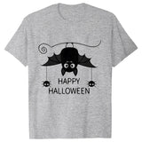 Advbridge Men's T-shirt for Men Fashion Happy Halloween Bat Printed Men T Shirt Short Sleeve Streetwear Summer Casual Men's Tshirts Tops