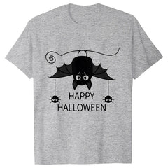 Advbridge Men's T-shirt for Men Fashion Happy Halloween Bat Printed Men T Shirt Short Sleeve Streetwear Summer Casual Men's Tshirts Tops