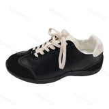 ADVBRIDGE  -  Women's Retro Design Casual Flat Casual Sports Single Shoes New Autumn Shallow Mouth Versatile Comfortable Lace Up Sneakers