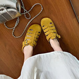 ADVBRIDGE  -  Round Toe Slides Soft Woman Slippers Thick Roman Style Mules Shoes for Women On Promotion Elegant and Fashionable Sandals Sale