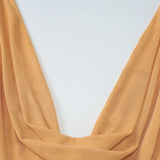 ADVBRIDGE  -  Cocktail Party Sexy Temperament Halter Swinging Collar Open Back Sleeveless Strappy Mesh Patchwork Mini Dresses Club Outfit