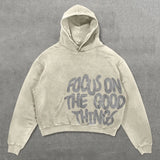 Advbridge Vintage Letter print sweatshirt hoodie oversized streetwear harajuku y2k tops american style grunge casual hoodies women