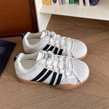 ADVBRIDGE  -  Retro Fashion Trend Casual Flat Ballet Style Single Shoes for Women New Spring Comfortable Versatile Shallow Mouth Sneakers