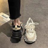 Advbridge High on Platform Shoes for Women Spring Autumn Sports Sneakers Woman Footwear Athletic Vulcanized Shoe Fashion  Trends Light