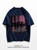 Advbridge Summer Goth Harajuku Design Graphic T-shirt For Men Hip Hop Fashion Cotton Short Sleeve Tee Shirts 2025 New Y2K Streetwear Tops