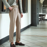 Advbridge Men Spring Autumn New Fashion Slim Fit Formal Trousers Mens Business Casual Suit Pants Male Long Solid Color Pants W205