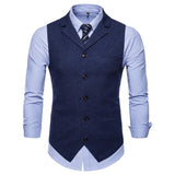 ADVBRIDGE Autumn/Winter New Fashion Men's Single Breasted Vest, European Size Men's Casual Suit Vest
