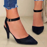 ADVBRIDGE  -  New Spring and Autumn Elegant Solid Color Lace Up Fine High Heel Women's Sandals Sexy High Heel Party Shoes