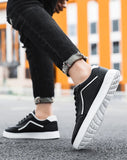 ADVBRIDGE  -  High Quality Men's Leather Casual Sneakers Man Classic Versatile White Shoes Comfortable Outdoor Walking Shoe Male Shoes