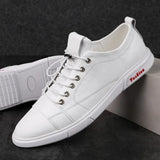 ADVBRIDGE  -  Genuine Leather Mens Casual Shoes Luxury Brand Black Outdoor Formal Shoes Men Man Fashion Simple Male Footwear Men Sneakers
