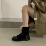 Advbridge Female Short Shoes Elegant with Medium Heels Women's Ankle Boots Chelsea Booties Fashion  Autumn Footwear Hot High Quality