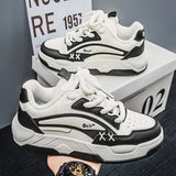 ADVBRIDGE  -  Men's Trendy Skate Shoes Spring Comfy Anti Slip Casual Lace Up Sneakers For Men's Retro Outdoor Activities Board Shoes Sports