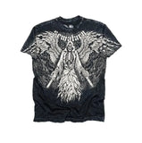 Advbridge Y2K Fashion New Street Round Neck Long Sleeve T-shirt Harajuku Goth Super Graphic Printing Vintage Joker Couple Short Sleeve Top