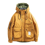Advbridge Men‘s Wintern outfits Outdoor Workwear Loose Padded Jacket 2024 Winter Warm Hooded Warm Thicken Coat Men Women 2024 Letter Print Patch Design Jacket Advbridge Men‘s Wintern outfits