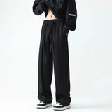 Advbridge Autumn Summer Spring Casual Soft Solid Men's Cool Boys Waist Loose Suit Wide Leg Pants Sagging AllSeason Versatile Drawstring