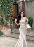 Advbridge Knitted Neck-mounted Long Dresses for Women Autumn New Elegant Fashions Slim Sleeveless Dress Evening Party Female Clothing
