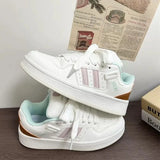 ADVBRIDGE  -  Women’s 2025 Spring Chunky Sole White Platform Sneakers - Bread Shoes Style Breathable All-Match Student Casual Sporty Shoes