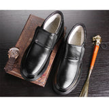 Advbridge Genuine Leather Shoes Men Winter Boots Warm Cotton Cold Winter Cow Leather Male Footwear Black Ankle Boots A1883