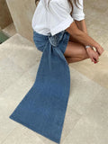 Advbridge -  Floral Denim Female Mini Skirt High Street Patchwork Fashion Denim Skirt Sexy High Waist Summer Women Y2k Skirt Outfits