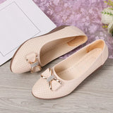 ADVBRIDGE  -  Woman Pumps Shoes for Women Round Toe With Bow Wedge Heel Medium Heels Popular Spring 2025 Trend On Promotion Chic Point Summer