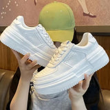 ADVBRIDGE White Sports Shoes Korean Women Platform Sneakers Casual Harajuku Tennis Female Vintage Vulcanize Designer Footwear