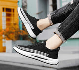 ADVBRIDGE  -  Crocodile Pattern Men Shoes Platform Breathable Loafers 2025 Summer Slip on Men Casual Sneakers Vulcanized Walking Zapatillas