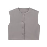 Advbridge  2024 Women's Flared Vest Vest Summer Jackets Zevity Sleeveless Woman Traffic Working Female Elegant Luxury Coat Coats
