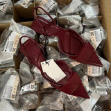 Advbridge 2025 Spring Elegant Pointed Women Flats Luxury Designer Flat Platform Shallow Slingbacks Casual Back Strap Fashion Ladies Shoes