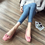 Advbridge Blue Flats Luxury Leather Casual Flat Square Toe Shoes For Women  Ladies Summer Footwear White Pink Genuine Mark Wholesale A