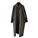 Advbridge  Men's Wide Edition Woolen Coat Casual Loose Long Thick Windbreaker Single Breasted Niche Design Jacket