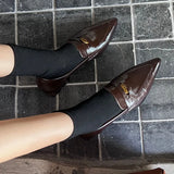 ADVBRIDGE  -  Autumn New Brand Women Flat Shoes Fashion Pointed Toe Slip On Ladies Casual Laofer Shoes Flat Heel Dress Flat Shoes New