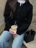 Advbridge Casual Knitted Cardigan Women Solid Slim O-neck Long Sleeves Single Breasted Pocket Female Coats 2024 Autumn New Lady Knitwears